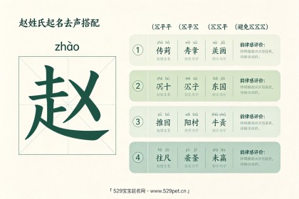 姓氏赵起名：赵姓去声特点+谐音避雷+60个高分好名与名人解析