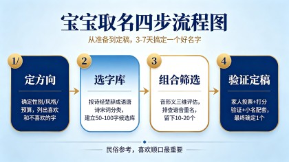 宝宝取名宝典：140个好名+四步流程+避坑指南