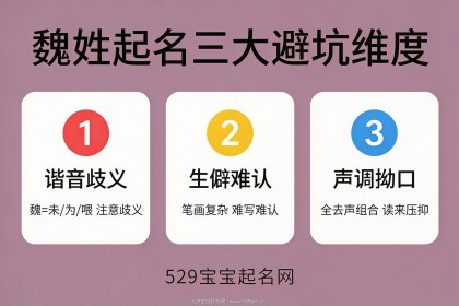 魏姓宝宝起名 - 男孩女孩名字大全+起名方法与谐音避坑+五行选字指南