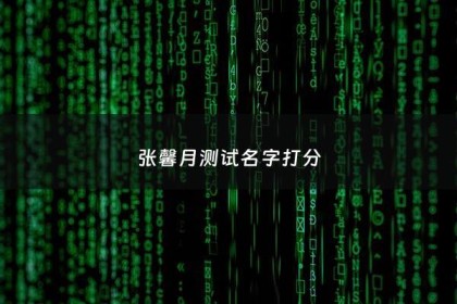 张馨月测试名字打分 - 张馨月姓名评分