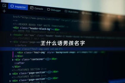 王什么语男孩名字 - 王语男孩名字寓意最佳