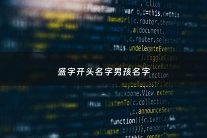 盛字开头名字男孩名字 - 盛字开头名字男孩名字寓意