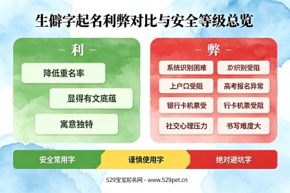 宝宝名字里用生僻字好不好？利弊对比+60个常用字+改名指南