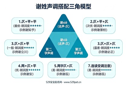 谢姓宝宝取名 - 四声怎么搭配才不拗口？70个不撞名好名精选附表