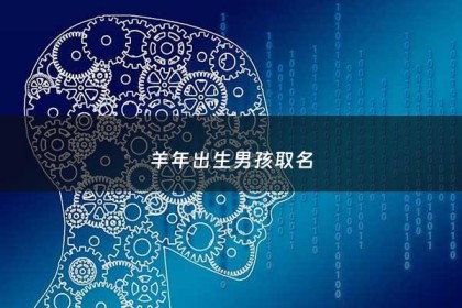 羊年出生男孩取名 - 羊年出生男孩取名什么名字最佳