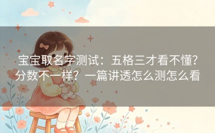 宝宝取名字测试：五格三才看不懂？分数不一样？一篇讲透怎么测怎么看
