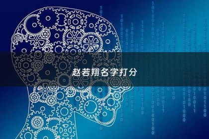 赵若翔名字打分 - 赵若涵的名字的含义