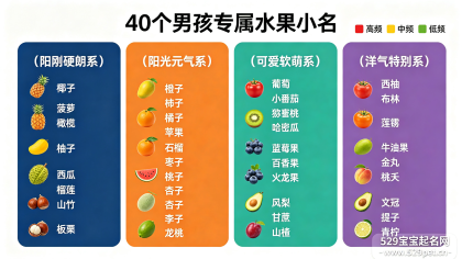 男宝宝水果小名-40个男孩专属水果乳名（阳刚不娘+叠字不叠字都有）