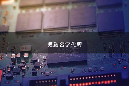 男孩名字代周 - 男孩名姓周有哪些名字