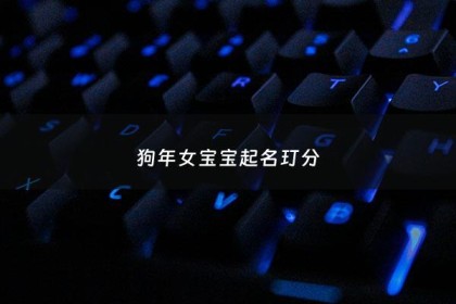 狗年女宝宝起名玎分 - 狗年女宝宝起名大全免费