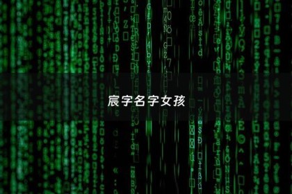 宸字名字女孩 - 宸字女孩名字大全