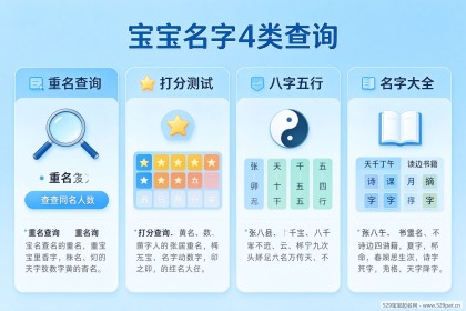 宝宝名字查询 - 重名查询入口+打分测试方法+八字五行怎么查