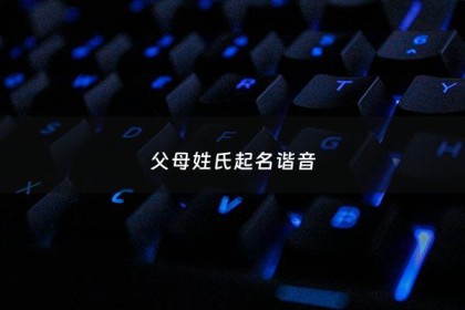 父母姓氏起名谐音 - 父母的姓合在一起取名的意义
