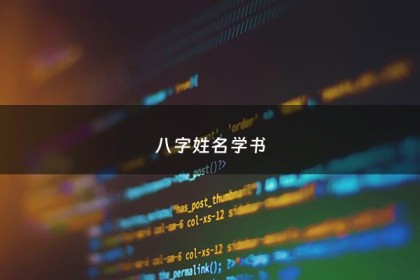 八字姓名学书 - 生辰八字取名字的书籍