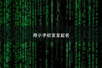 用小字给宝宝起名 - 适合做小字的名字