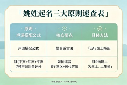 起名姚姓氏：60个姚姓好名+声调搭配公式+谐音避雷指南