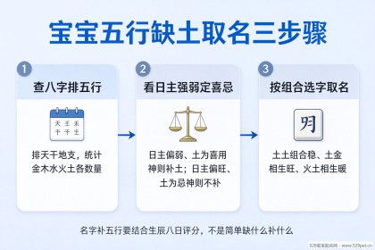 宝宝五行缺土取名：五行属土字大全+男女名字清单与避坑