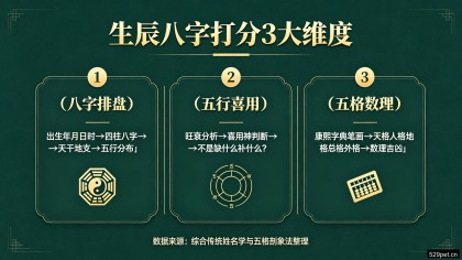 名字测试生辰八字打分怎么看：3维度拆解+交叉验证+分数决策