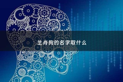 生肖狗的名字取什么 - 生肖狗起名常用的字