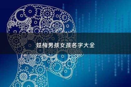 姓梅男孩女孩名字大全 - 梅姓男孩好听稀少名字大全