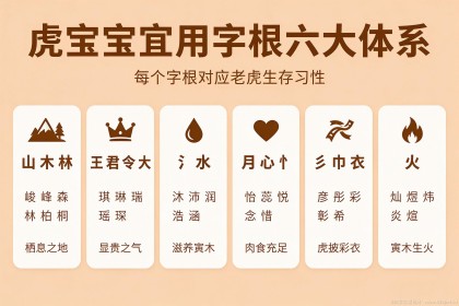 给虎宝宝起名字：宜忌字根怎么选才不踩坑？（68个好名+五行搭配）