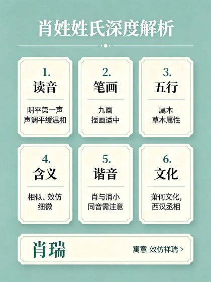 姓氏肖起名：60个好名+姓氏深度解析+古风名字与谐音避坑指南