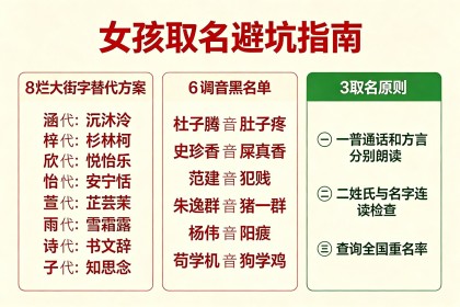 女孩子的名字带寓意的：60个好名+字义解析+经典出处与避坑指南