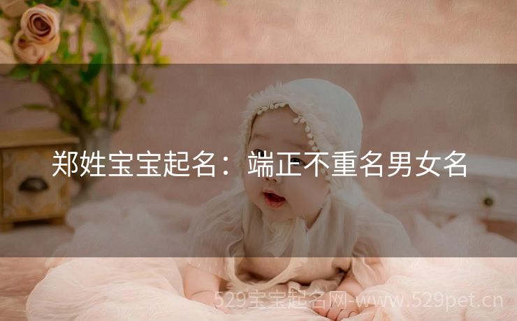郑姓宝宝起名:端正不重名男女名