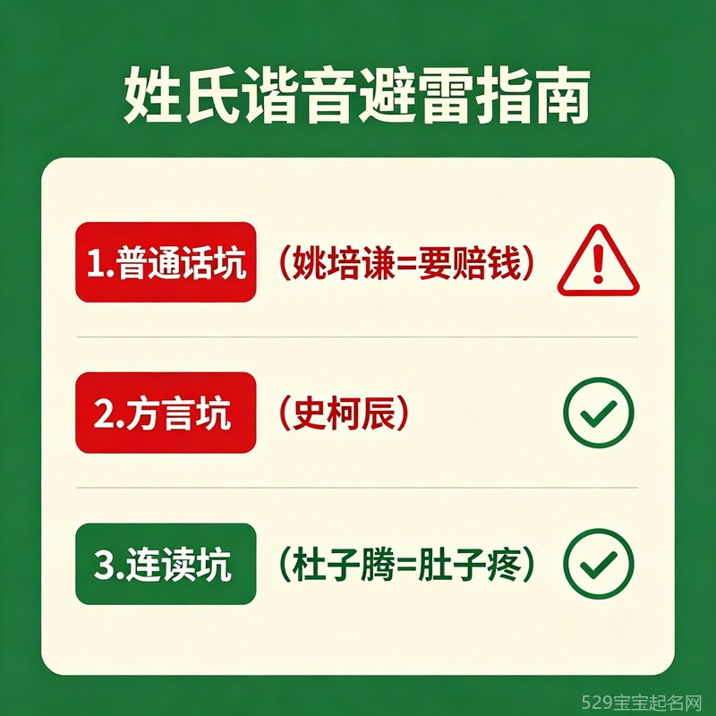 姓氏谐音避雷指南