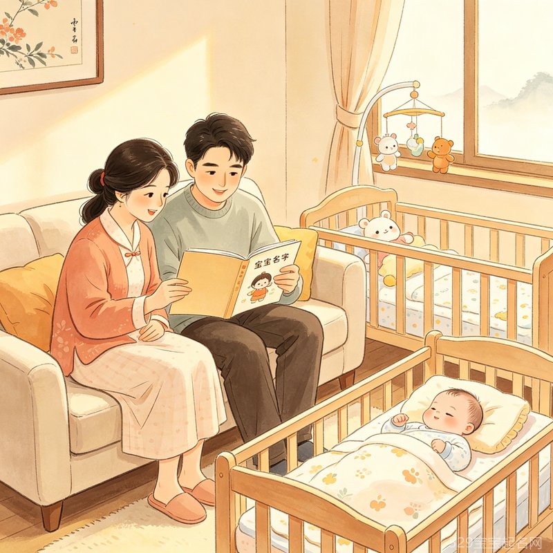 宝宝取名亲子场景
