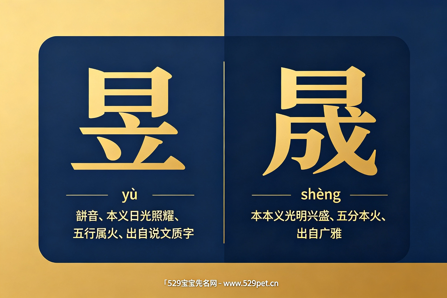 昱字与晟字字义解析对比图