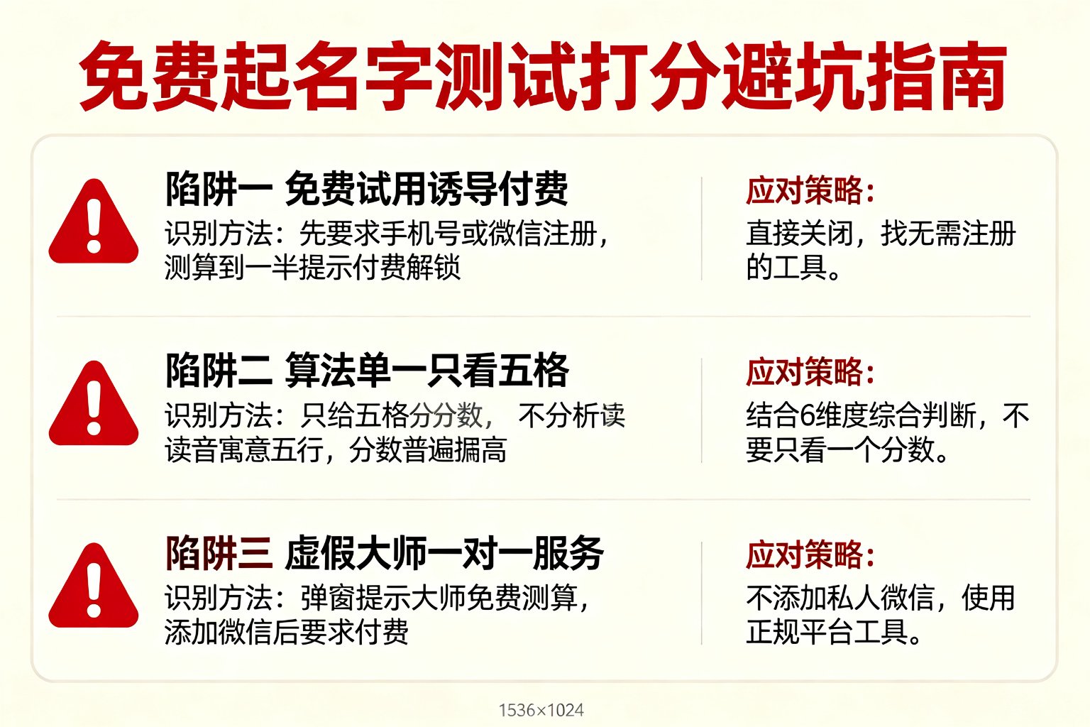 免费起名字测试打分避坑指南