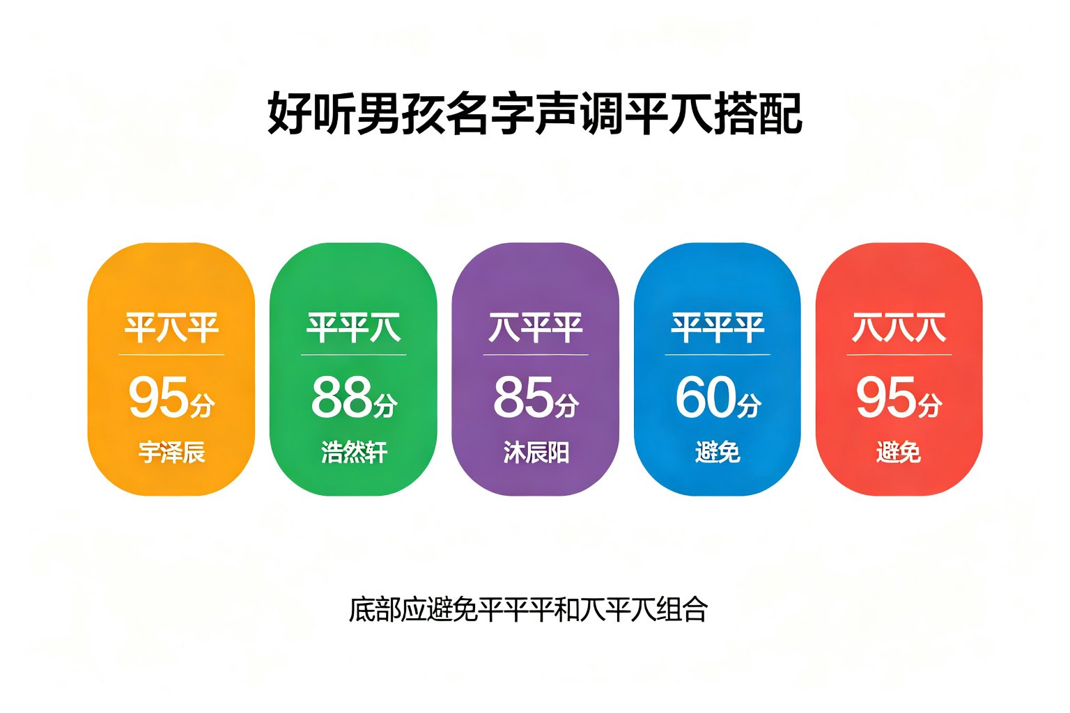 好听男孩名字声调平仄搭配指南
