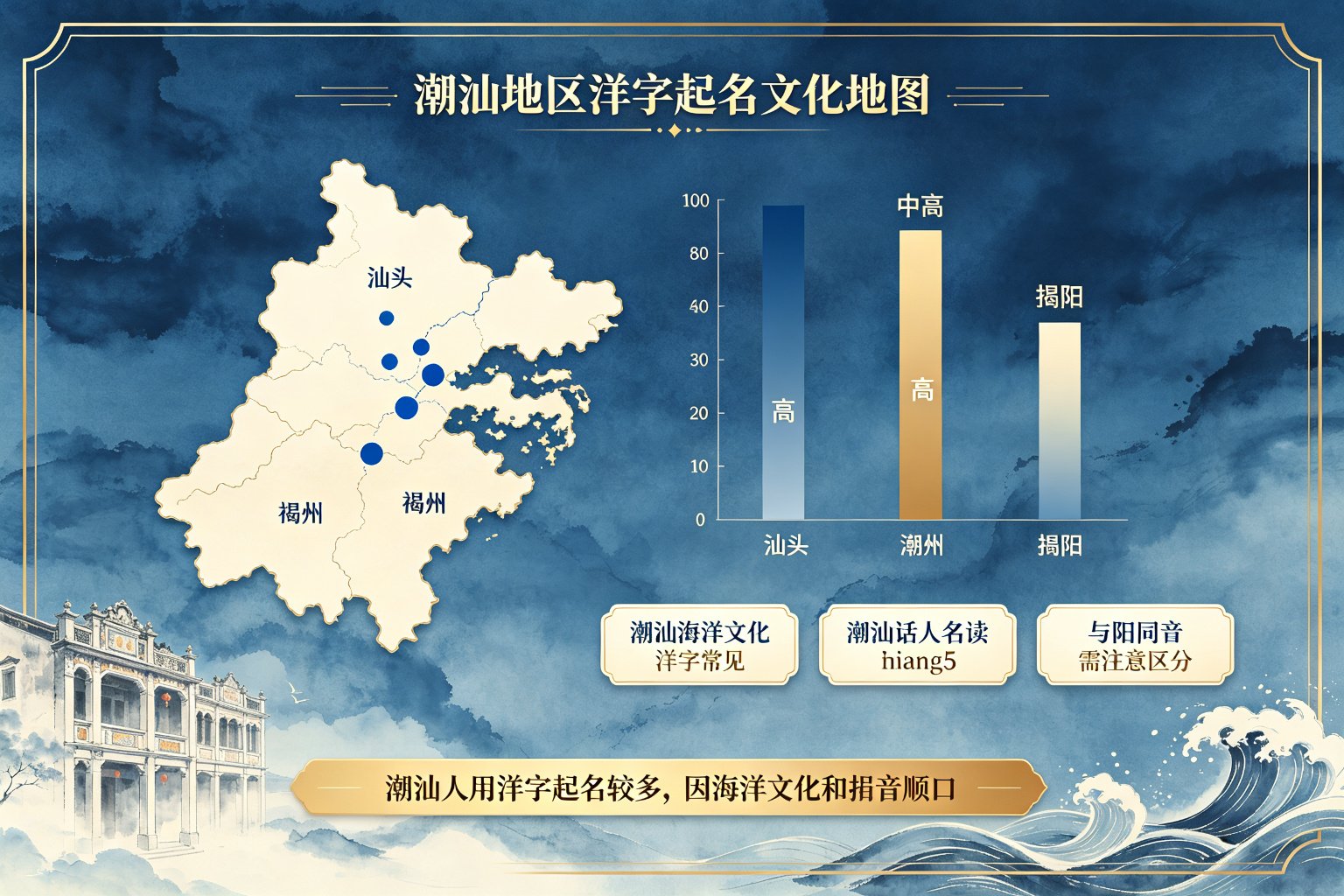 潮汕地区洋字起名文化地图