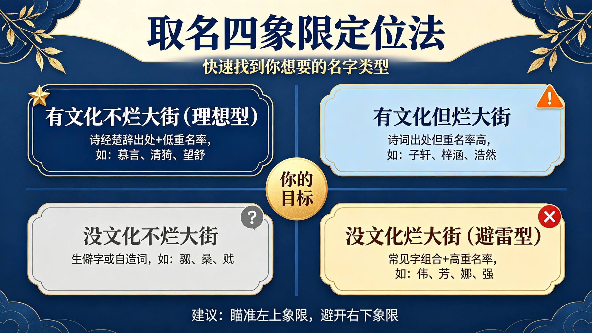 取名四象限定位法