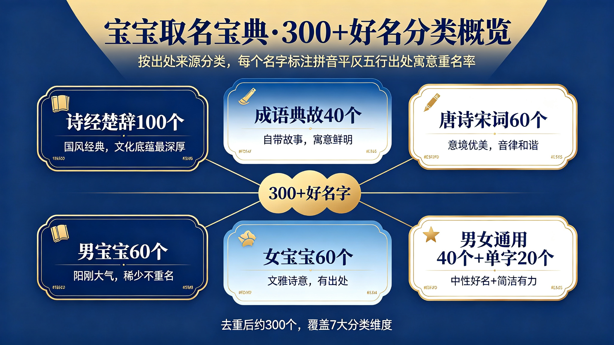 140个好名分类概览