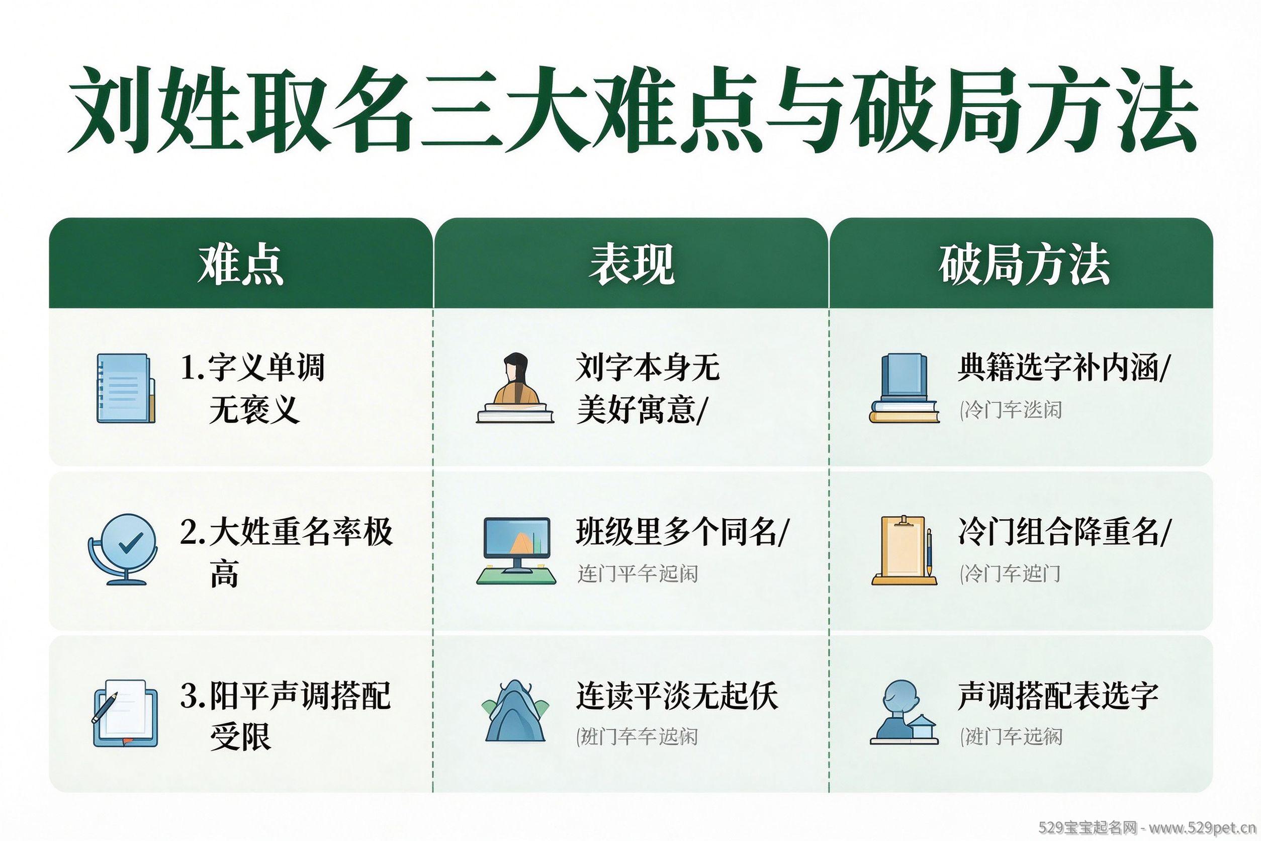 刘姓取名三大难点与破局方法对照表