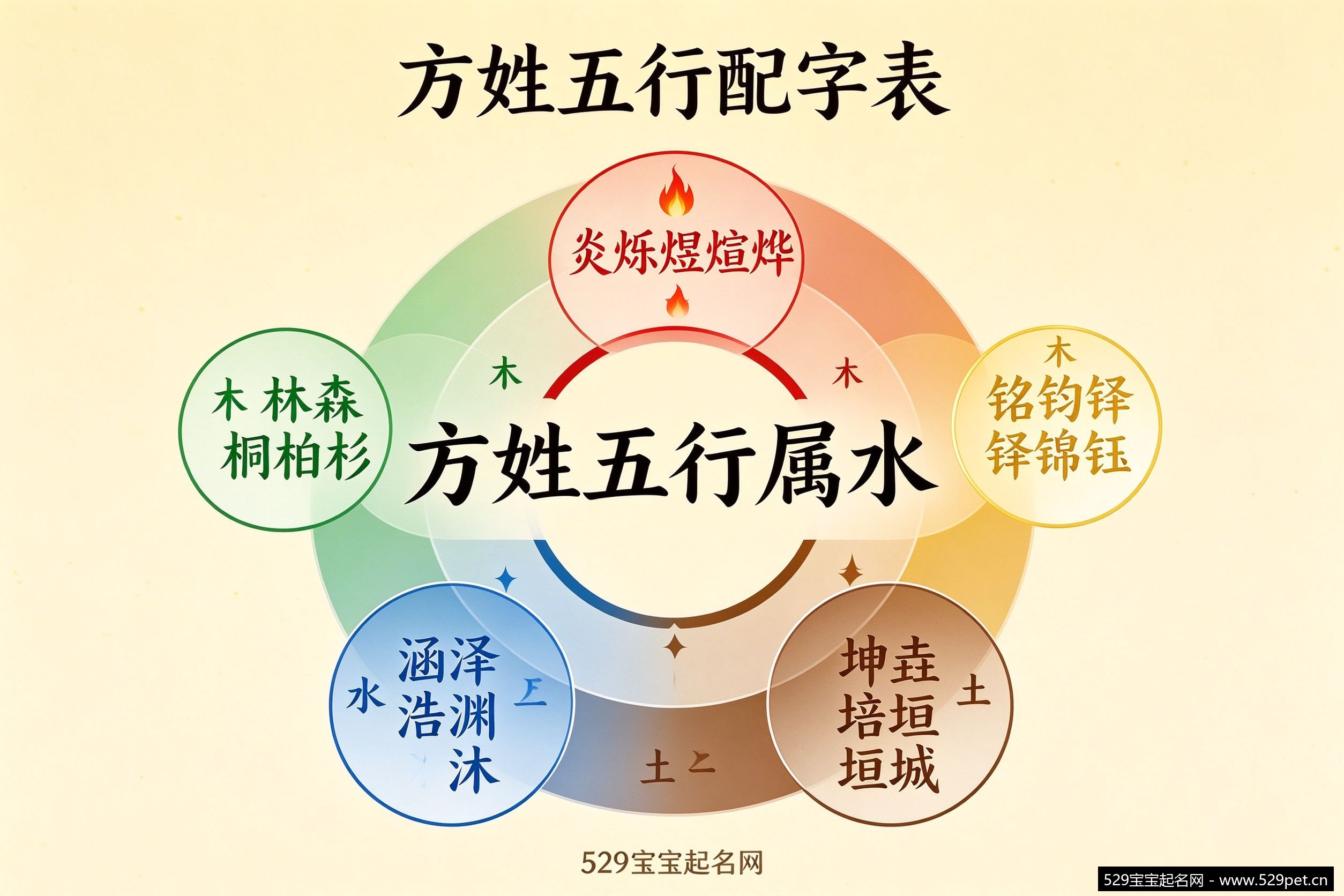 方姓五行配字表