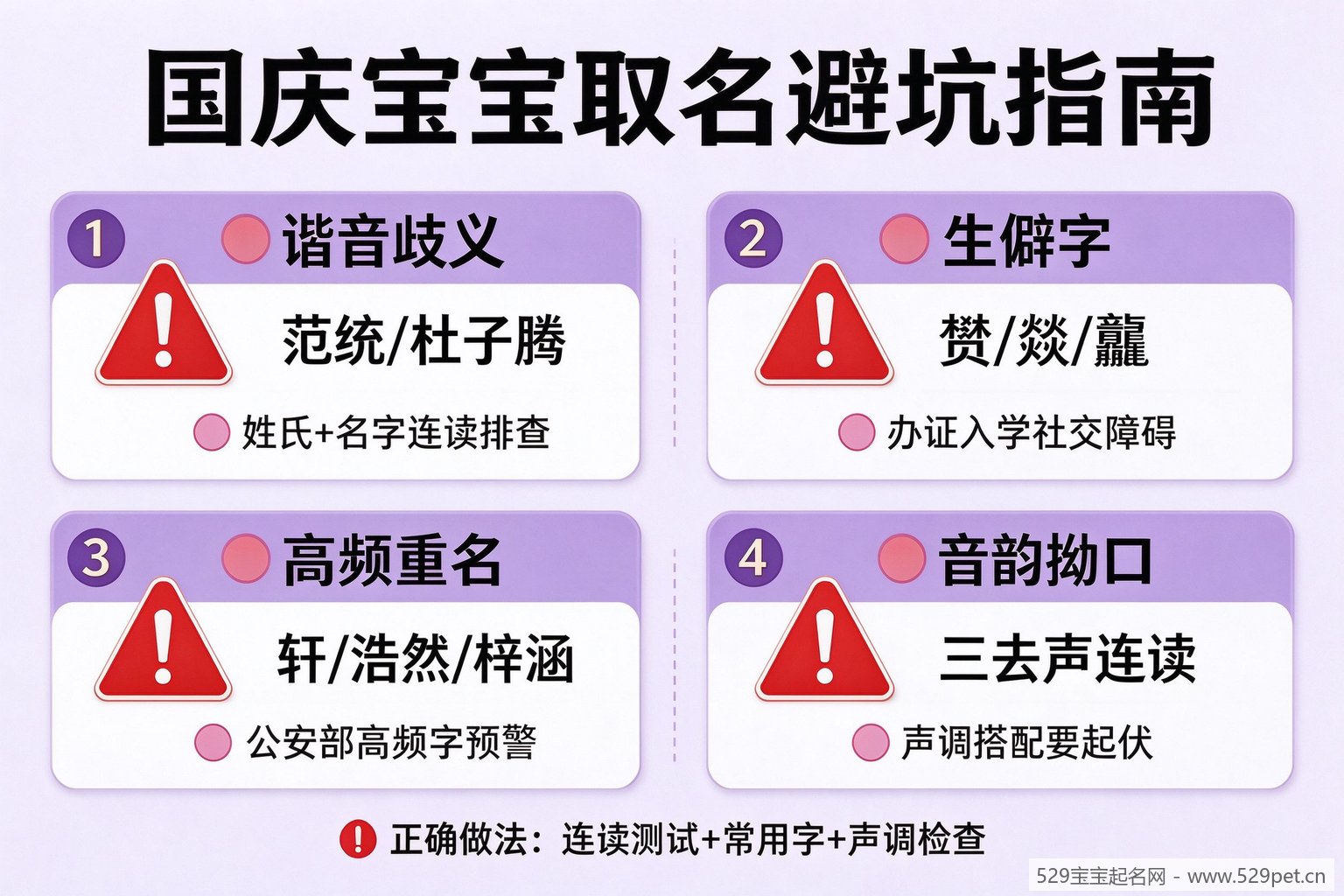 国庆宝宝取名避坑指南图