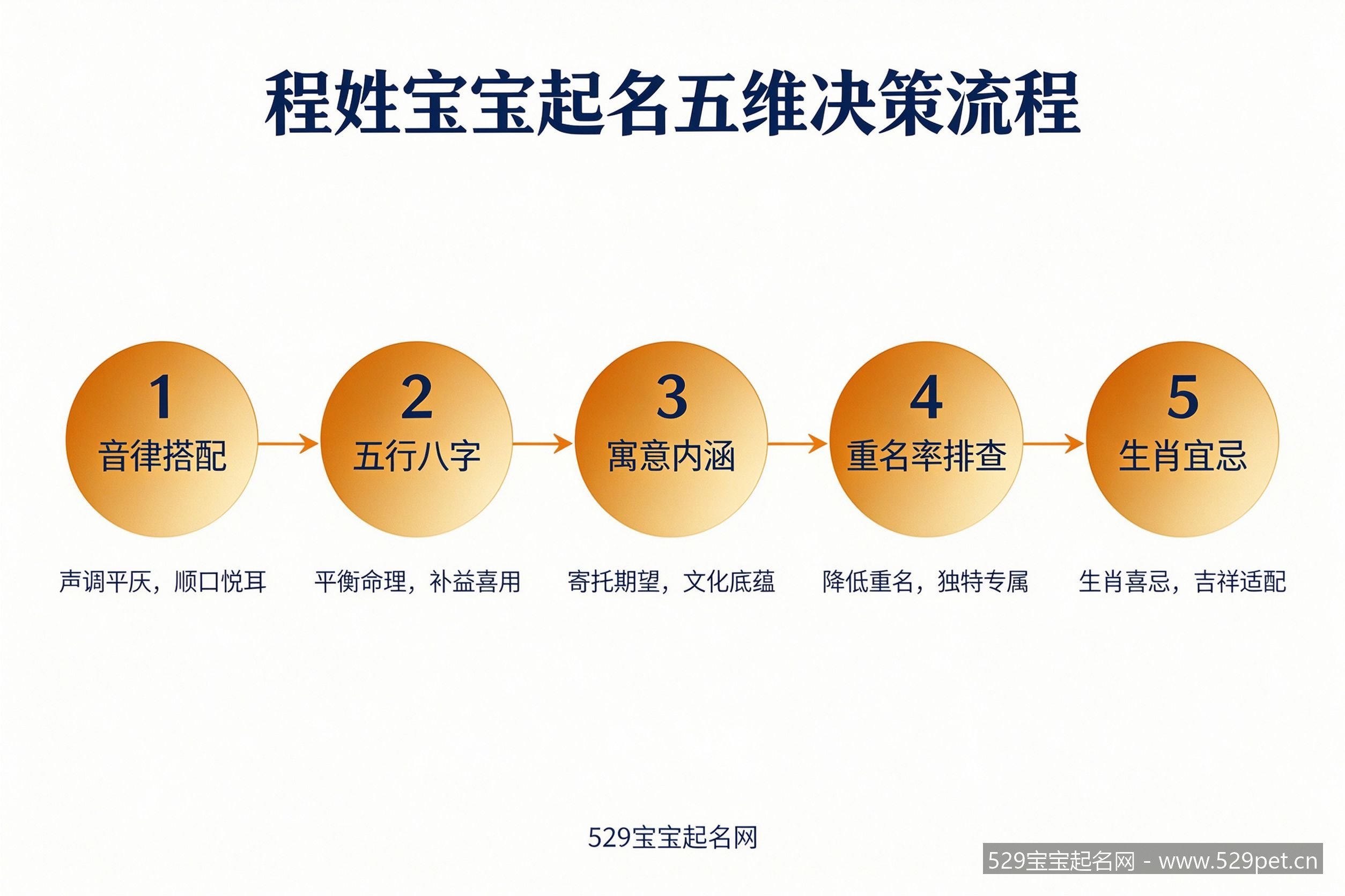 程姓宝宝起名五维决策流程图
