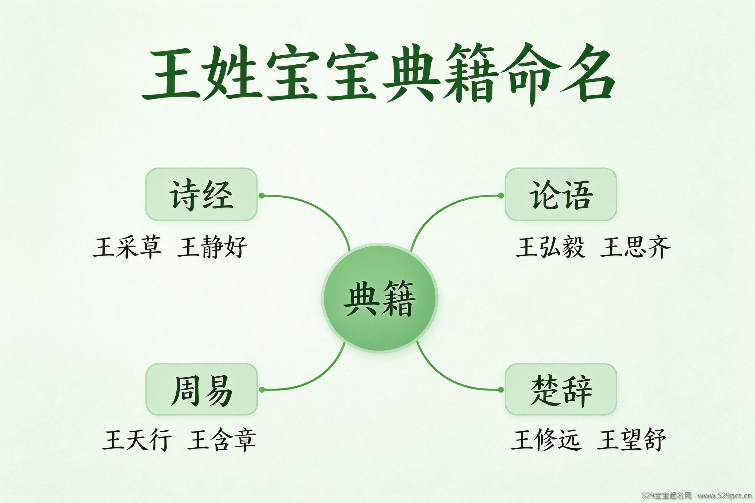 王姓宝宝典籍取名思维导图
