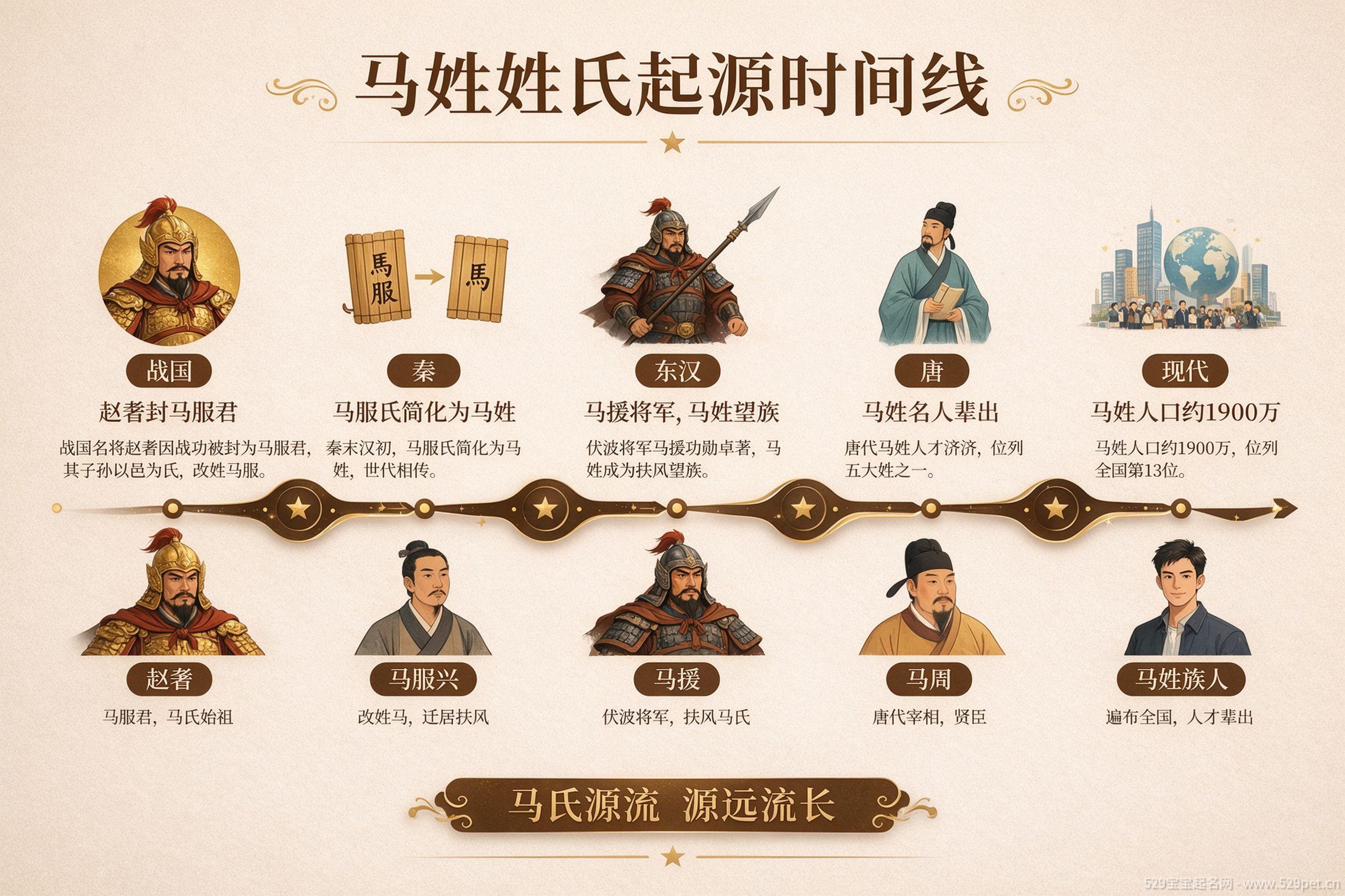 马姓姓氏起源时间线图