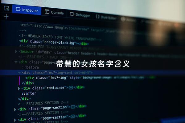 带慧的女孩名字含义 - 带慧的女孩名字含义大全