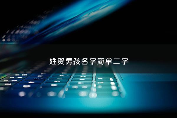 姓贺男孩名字简单二字 - 姓贺的男孩名字二个字