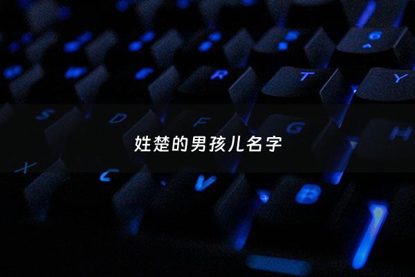 姓楚的男孩儿名字 - 姓楚的男孩名字好听的