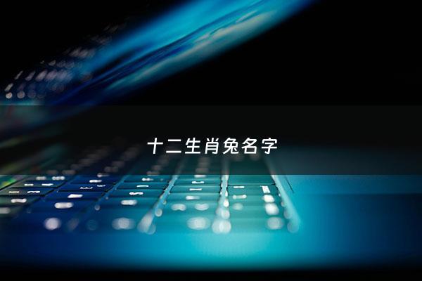 十二生肖兔名字 - 兔属相名字