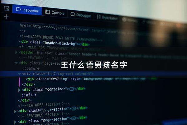 王什么语男孩名字 - 王语男孩名字寓意最佳
