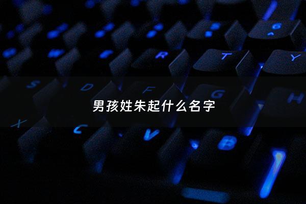 男孩姓朱起什么名字