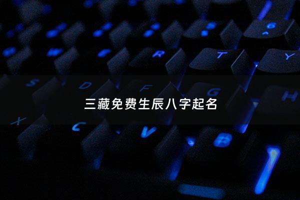 三藏免费生辰八字起名 - 三藏生辰八字五行趣味测算